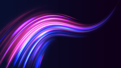 Abstract blue and purple wave