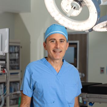 Jacques Fontaine, MD, performed the final robotic surgery to remove the cancer from Shawn Donovan&rsquo;s chest.