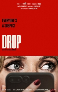 Drop - new thriller movie poster featuring Meaghann Fahy