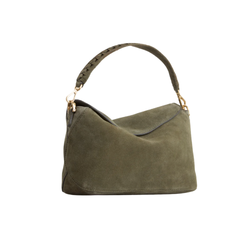 Evity Clara Suede Leather Grab Bag – Strand, $199