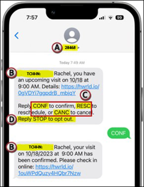 example message