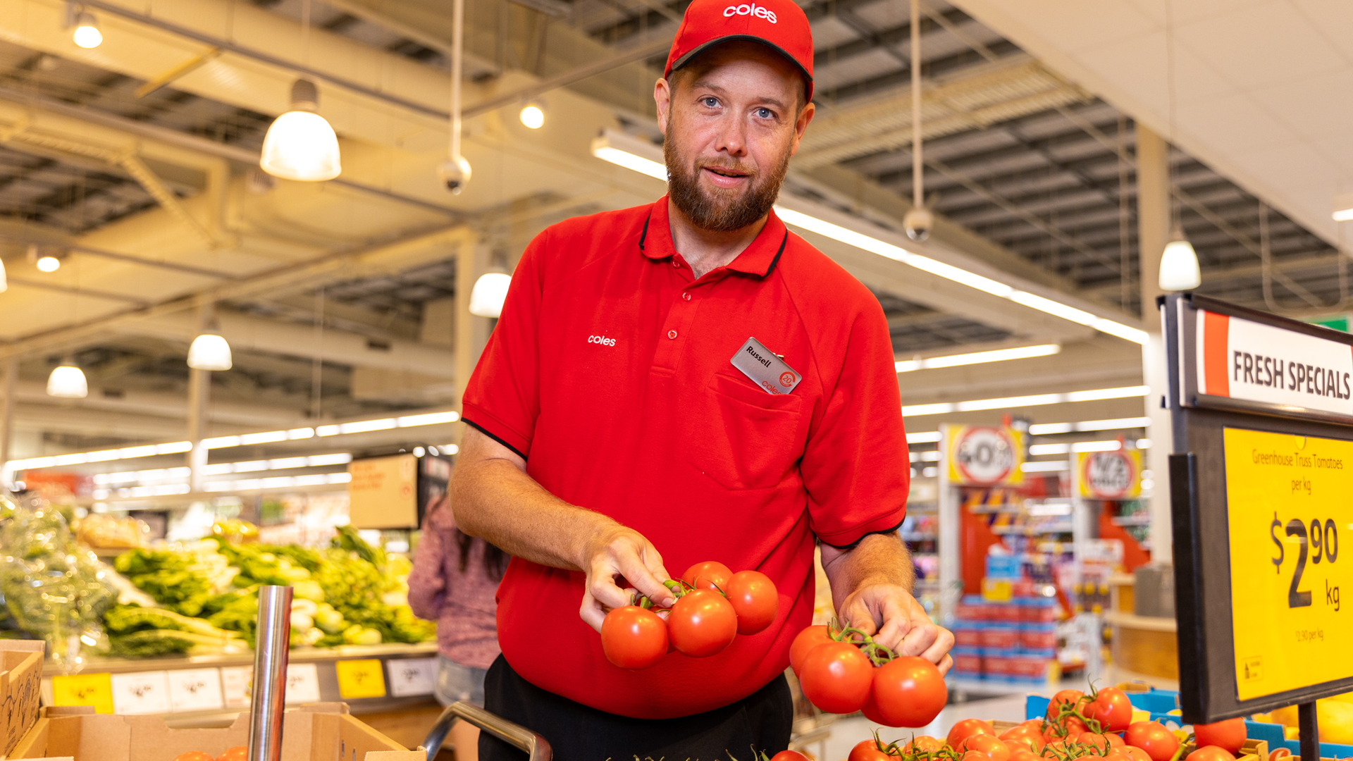 coles hero image - staff member