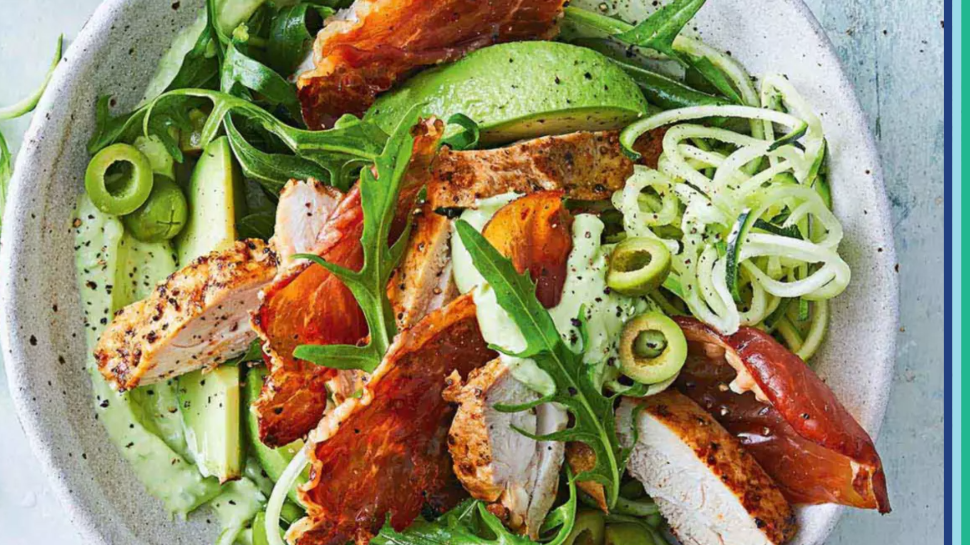 Chicken Zoodle Salad Hero