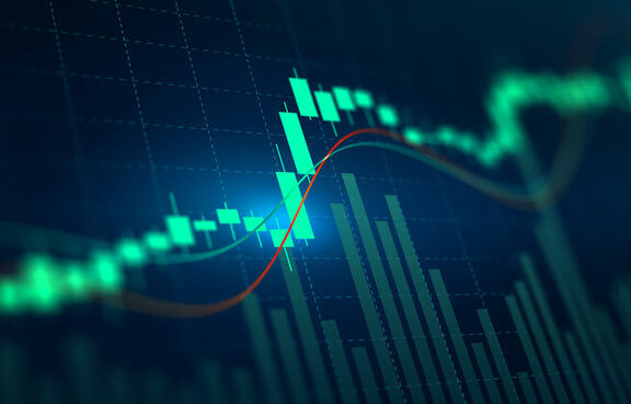 Abstract investment growth chart