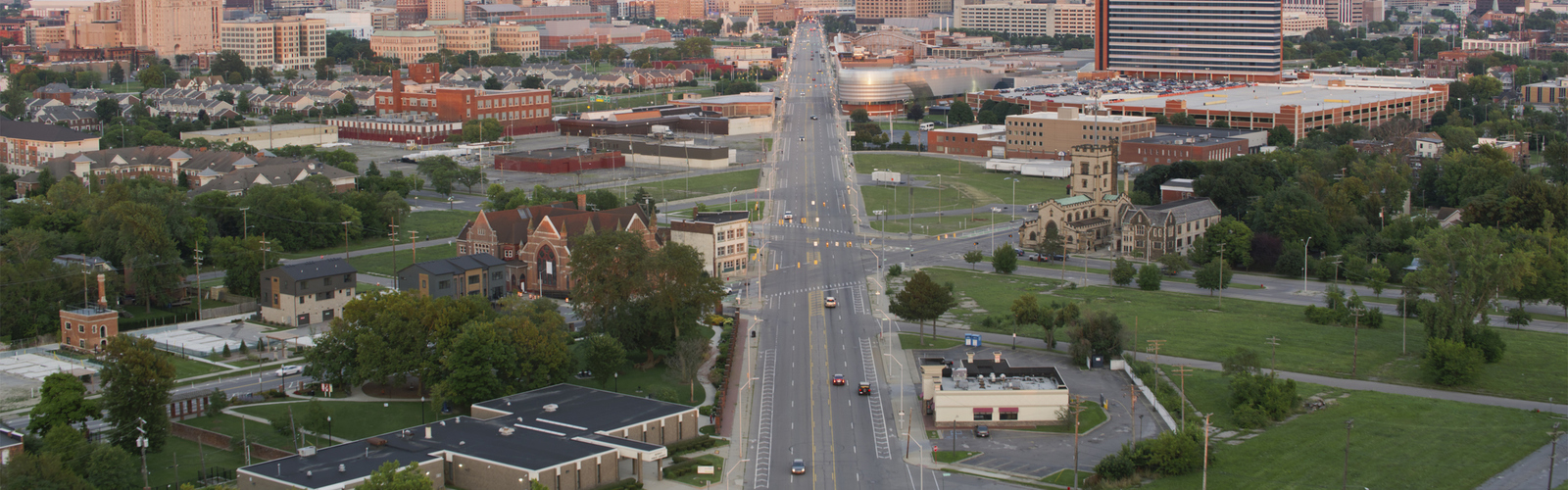 A shot of the major city in Michigan