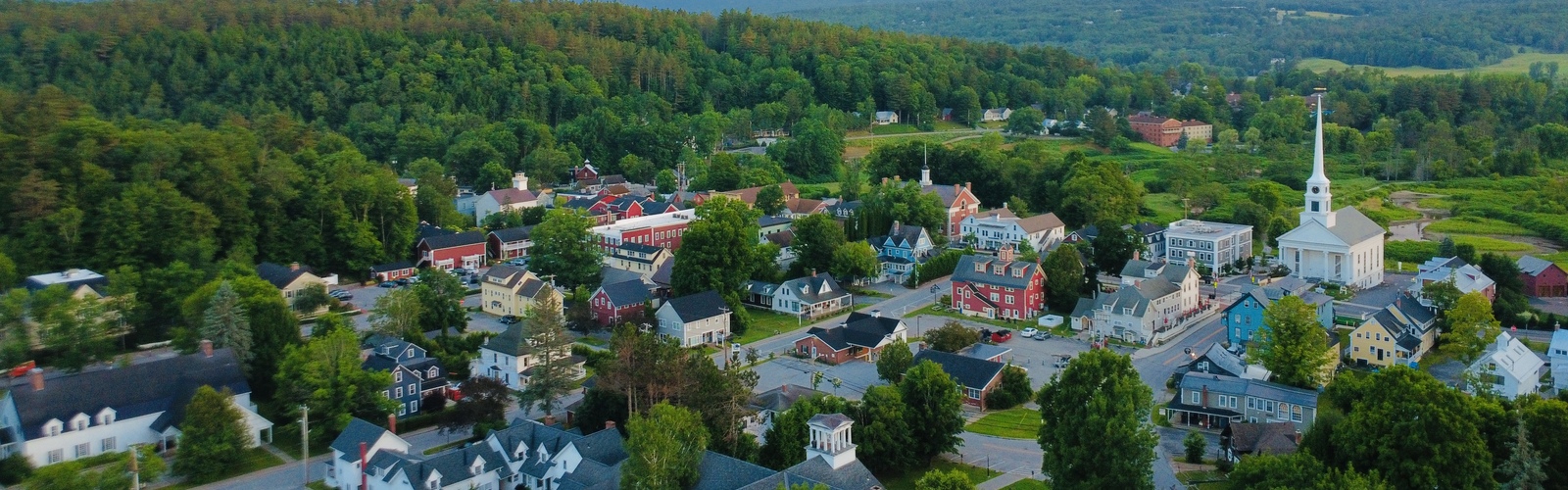 A shot of the major city in Vermont