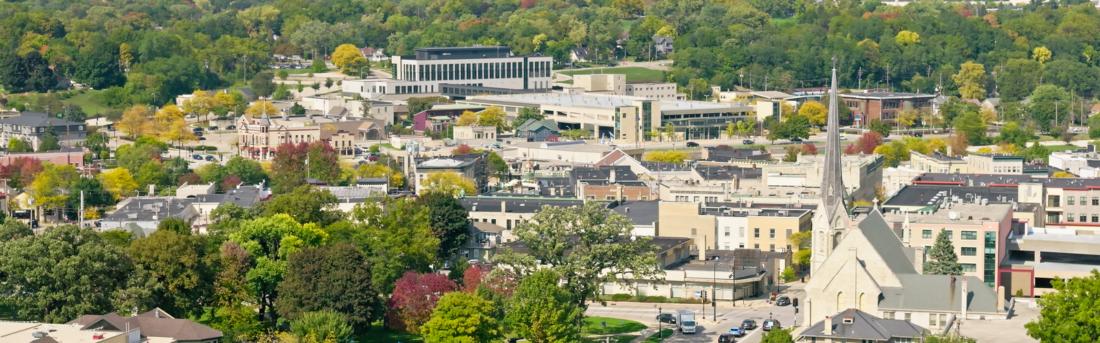 A shot of the major city in Wisconsin