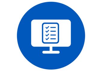 HOYA icon: white checklist graphic on blue background