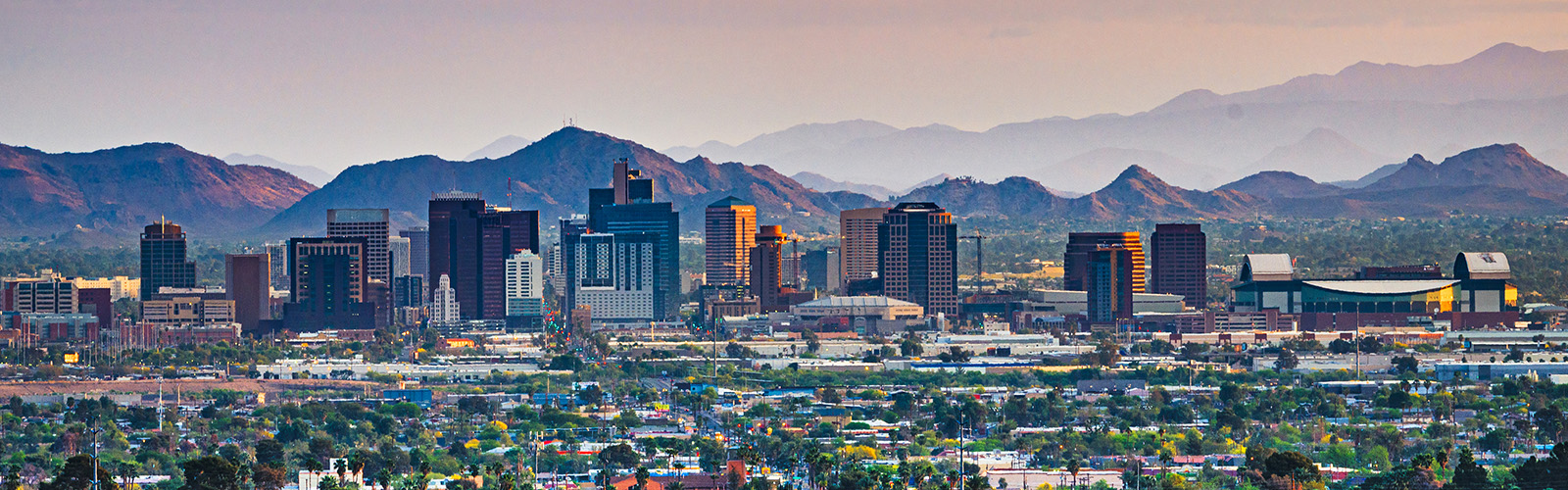 A view of an Arizona skyline
