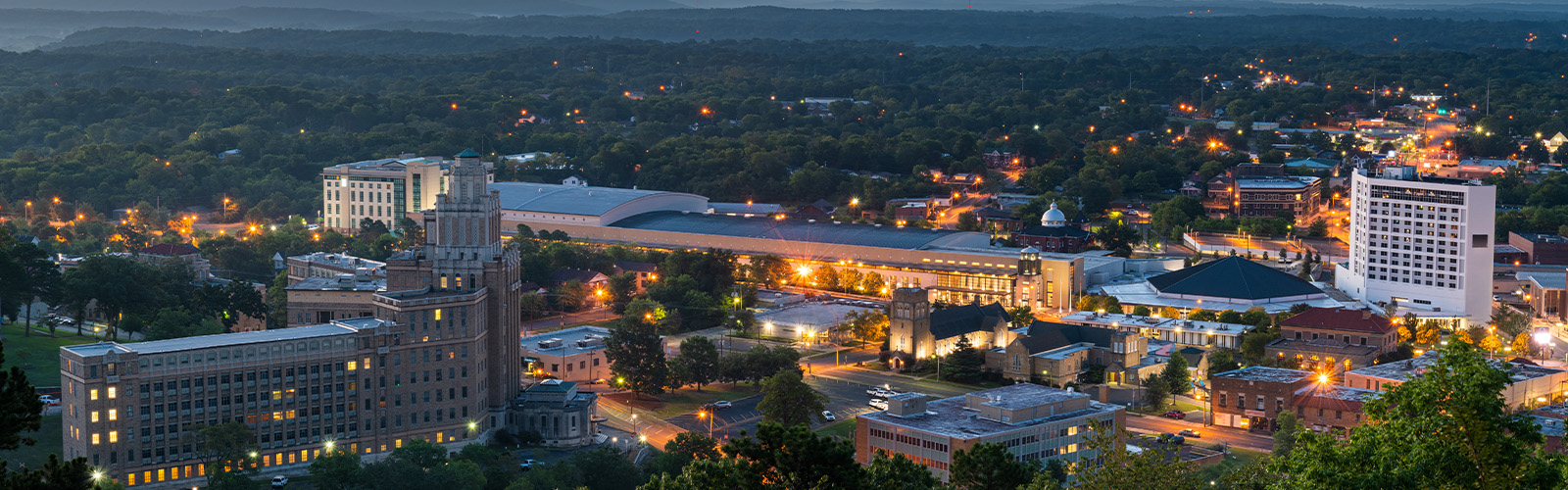 A view of an Arkansas skyline