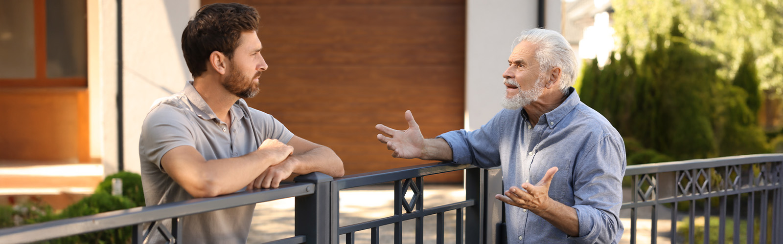 Two people in the middle of an argument