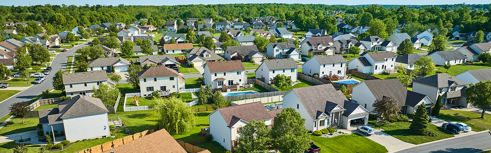 View of city in Indiana.