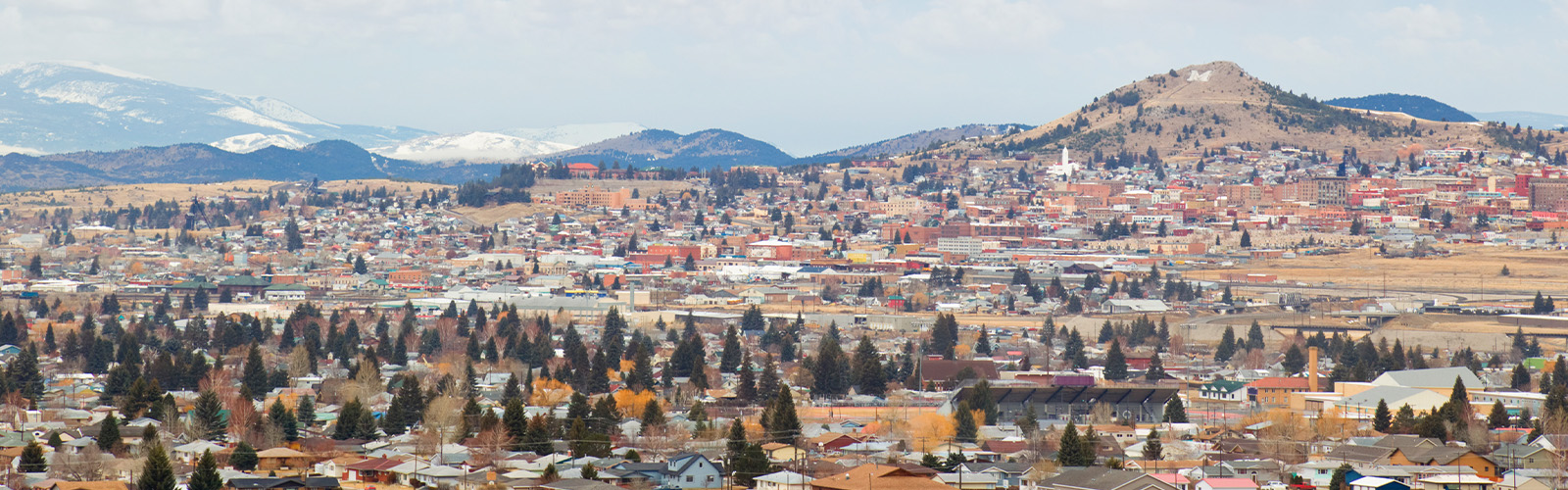 View of city in Montana.