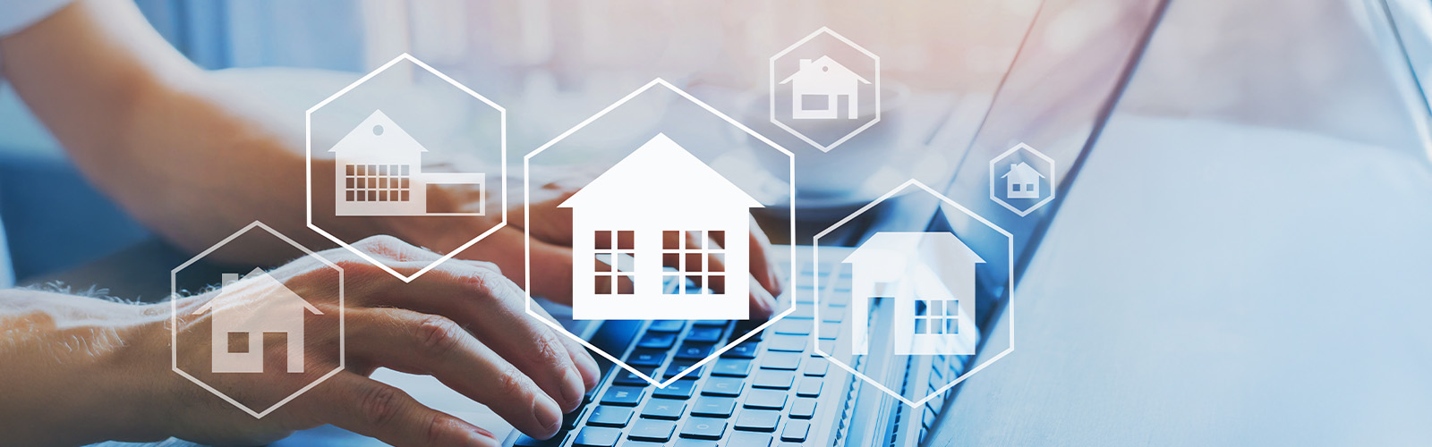 Searching loan options on a keyboard