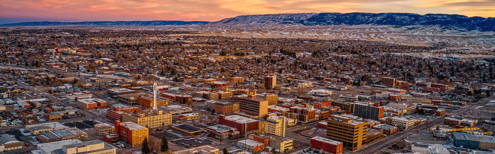 A view of a Wyoming skyline