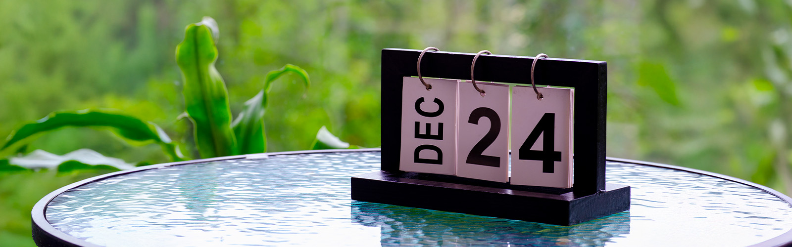 A calendar showing December 24