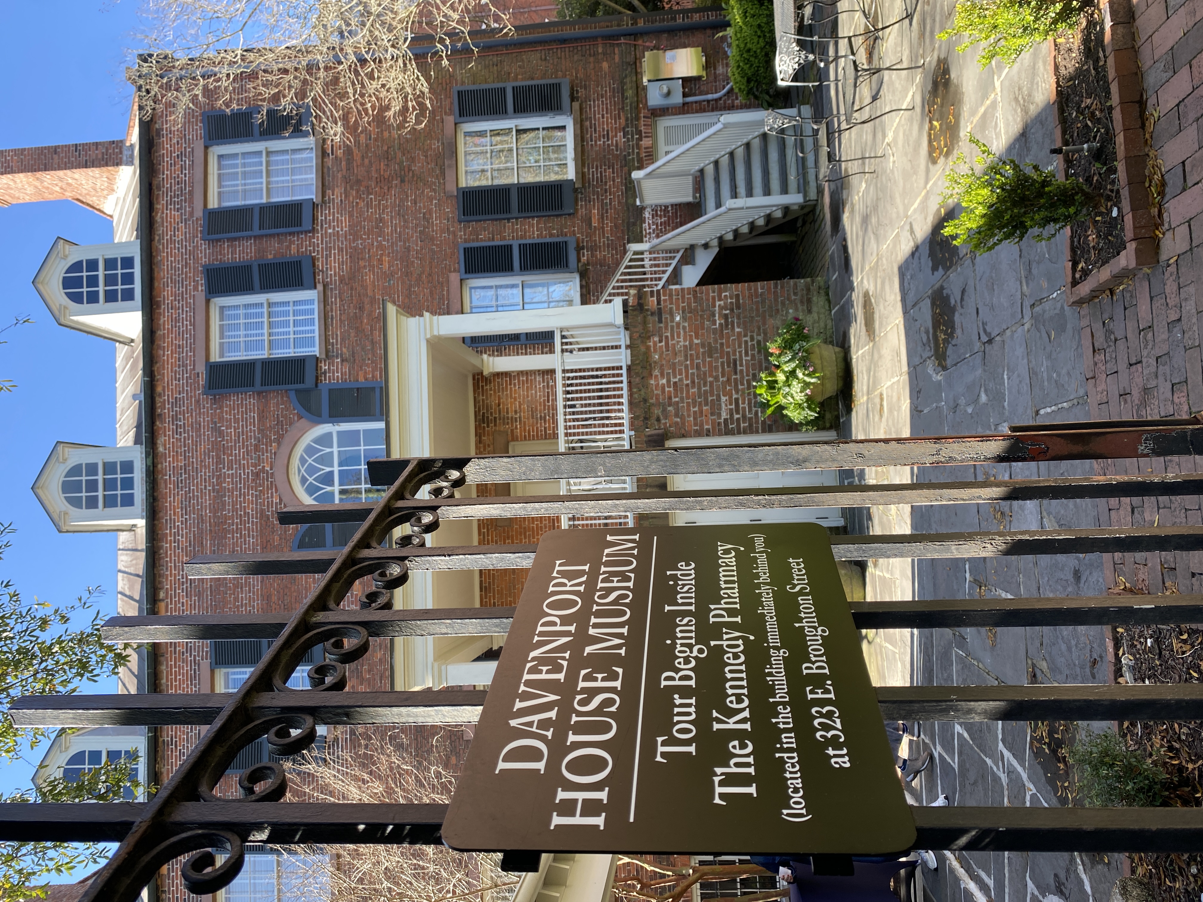 A photo of the entrance to the Davenport House Museum