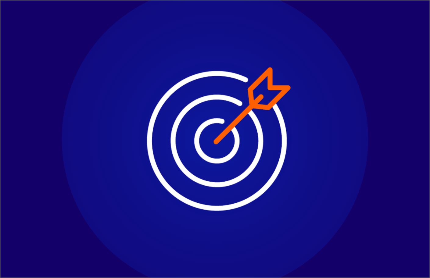 Icon of a target with an arrow hitting the center, symbolizing achieving goals or reaching milestones