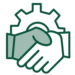 Business collaboration icon