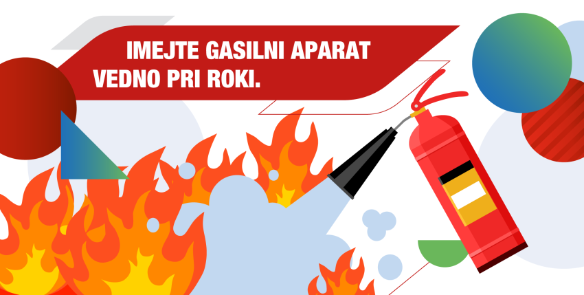 Infografika: Imejte gasilni aparat vedno pri roki