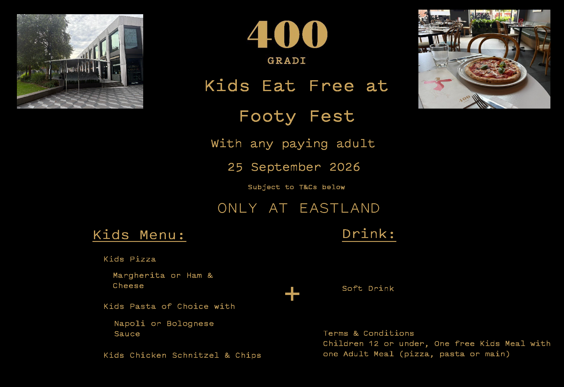 Kids Meal Deal - Footy Fest