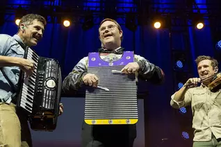 The band Scythian performs during Life Fest at EagleBank Arena in Fairfax.