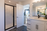 primary bath with a large walk-in shower