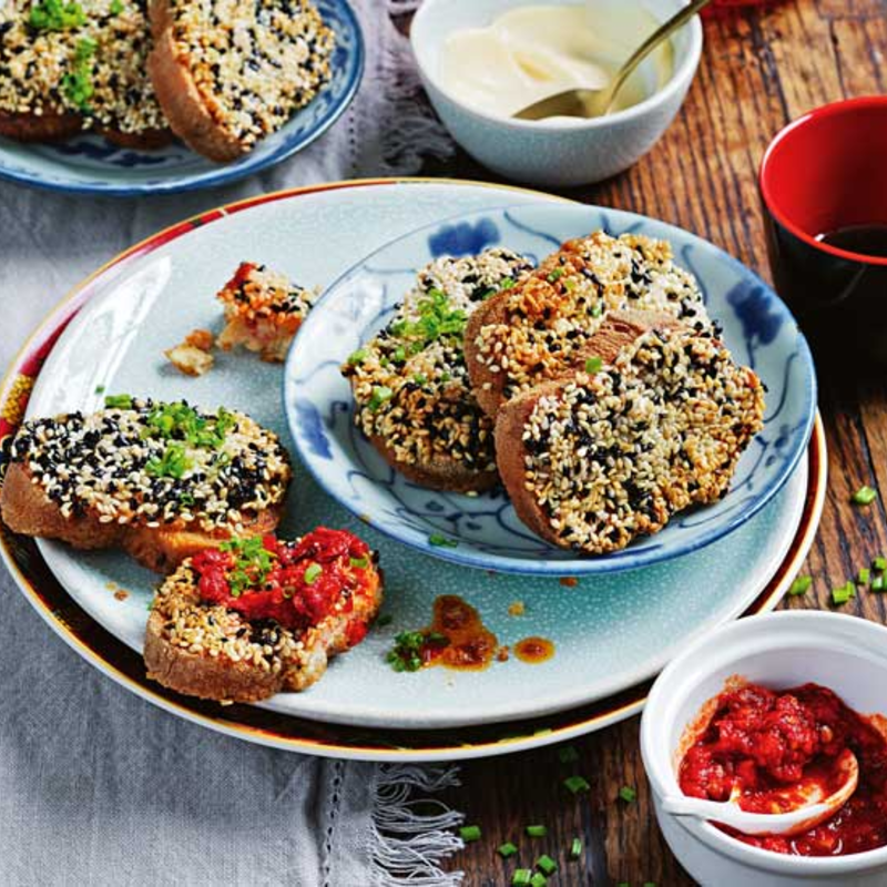 sesame prawn toast recipe