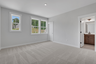 secondary bedroom with windows and carpet