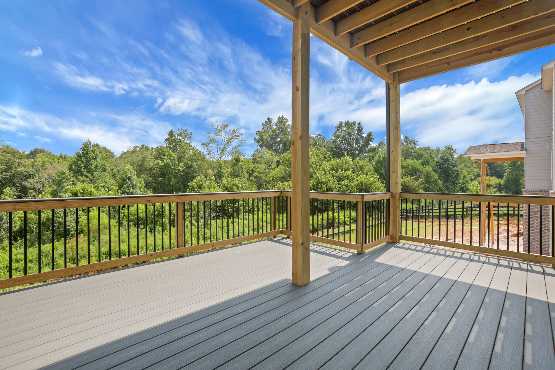 back deck with view