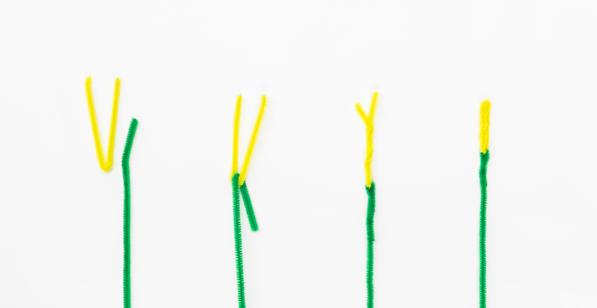 Step by Step photos how to make hand print lillies