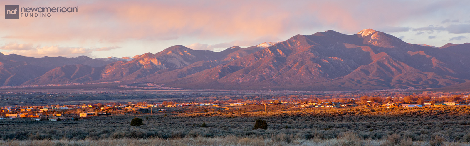 Aerial view of New Mexico neighborhood