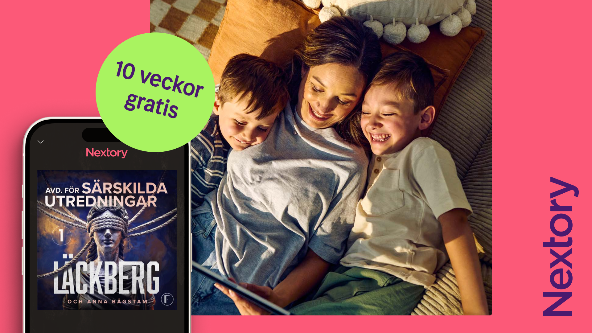 Erbjudande från Nextory med 10 veckors lyssning