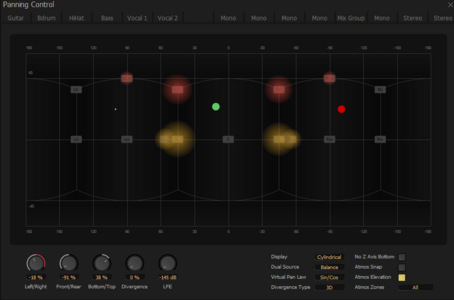 PYRAMIX 15 Panner Cylindrical View