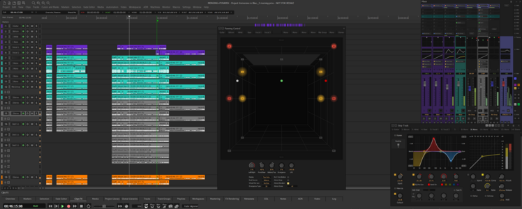 PYRAMIX 15 Timeline Mixer And Plugins In Light Dark Skin