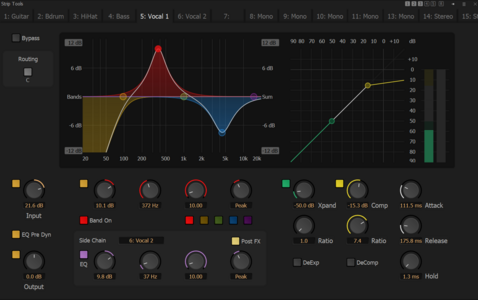 PYRAMIX 15 VS3 Plugin Strip Tool