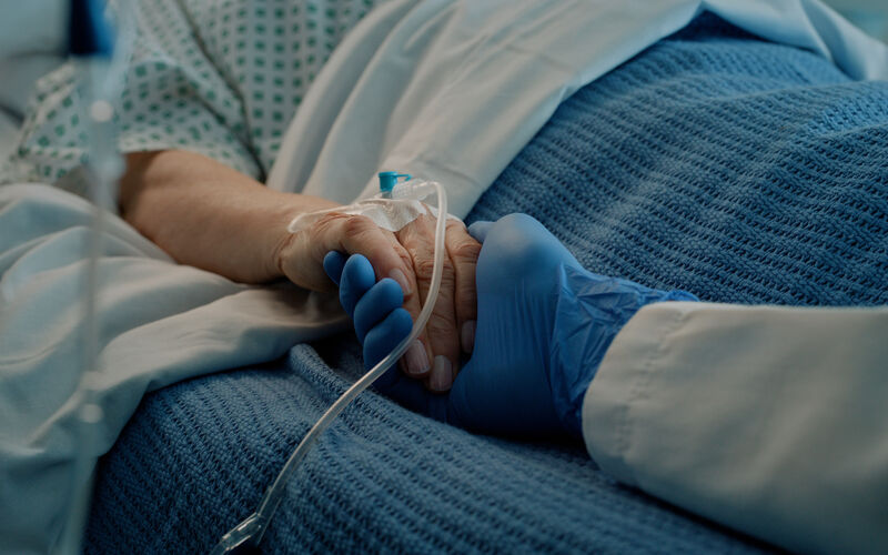 Patient and Doc with Hospital Bed