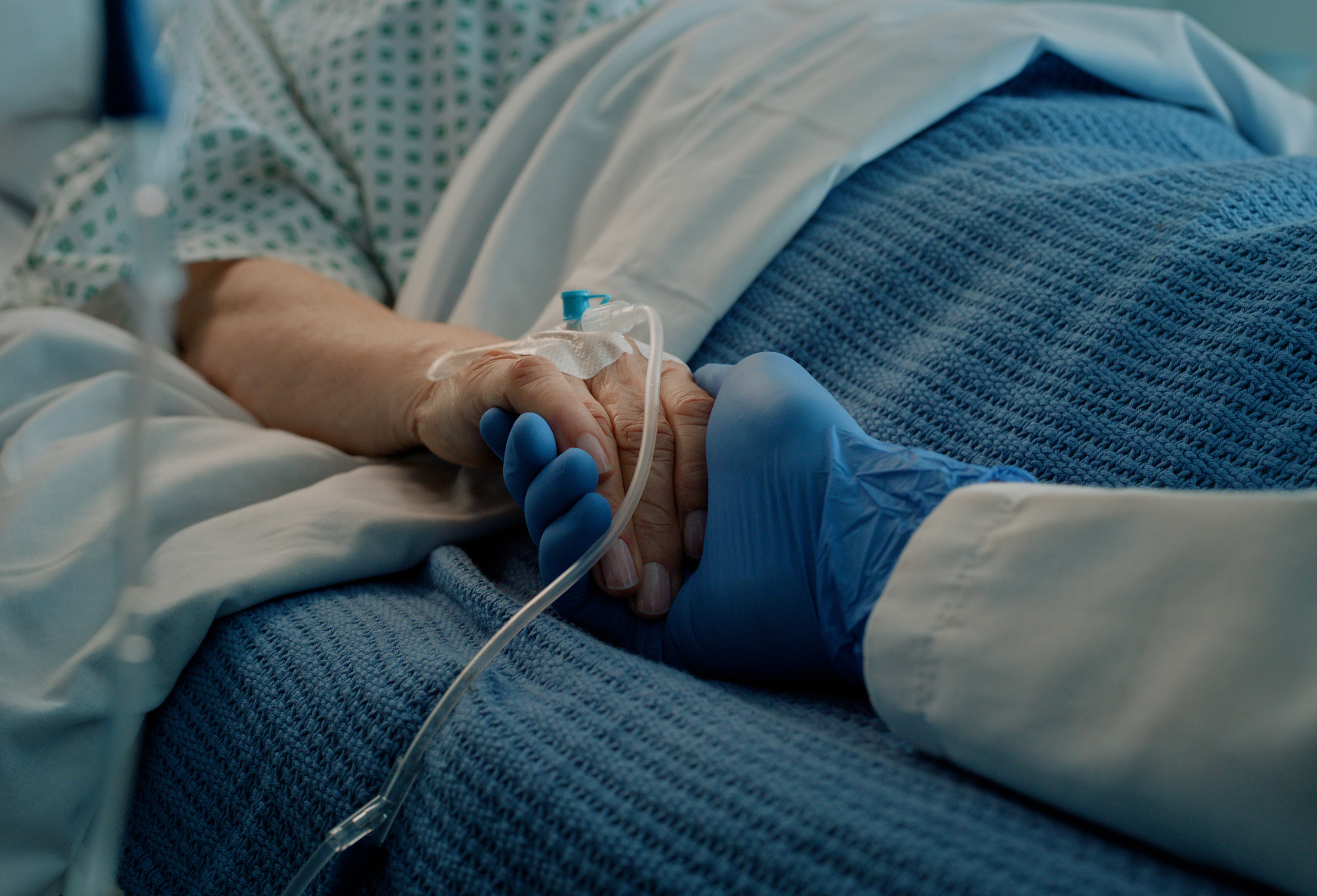 Patient and Doc with Hospital Bed