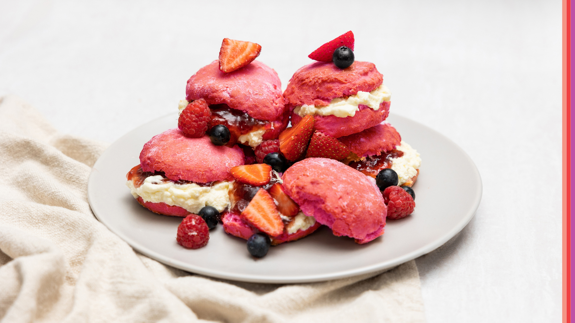 Mothers Day Recipe, Pink Lemonade Scones