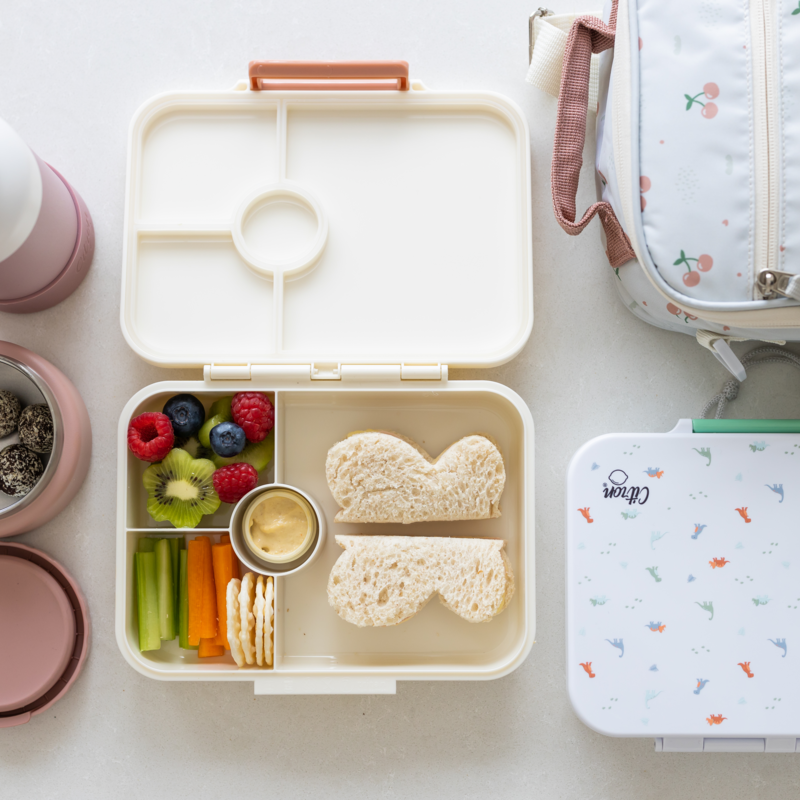 lunchbox with healthy snacks