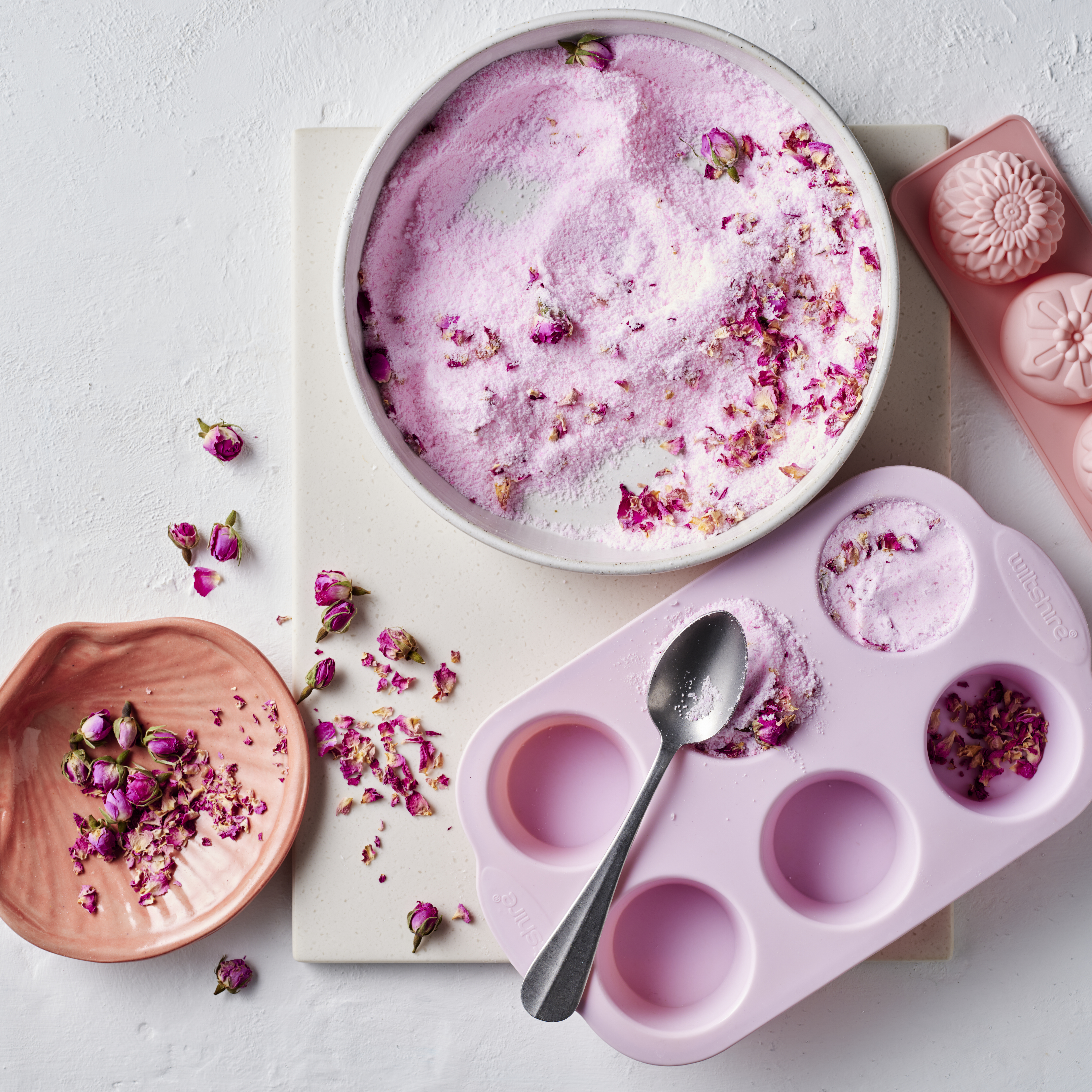pink bath bombs