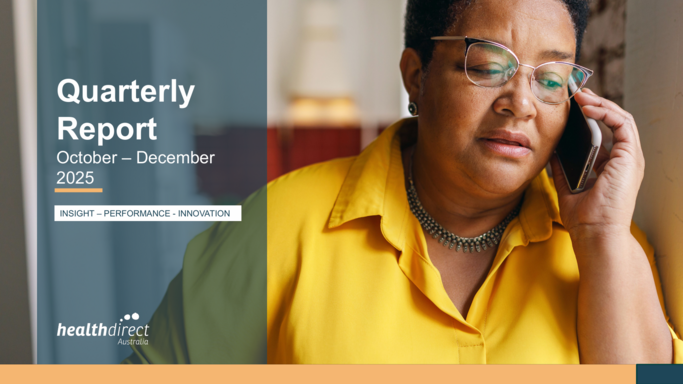 Title card for the Quarterly report for October 2025