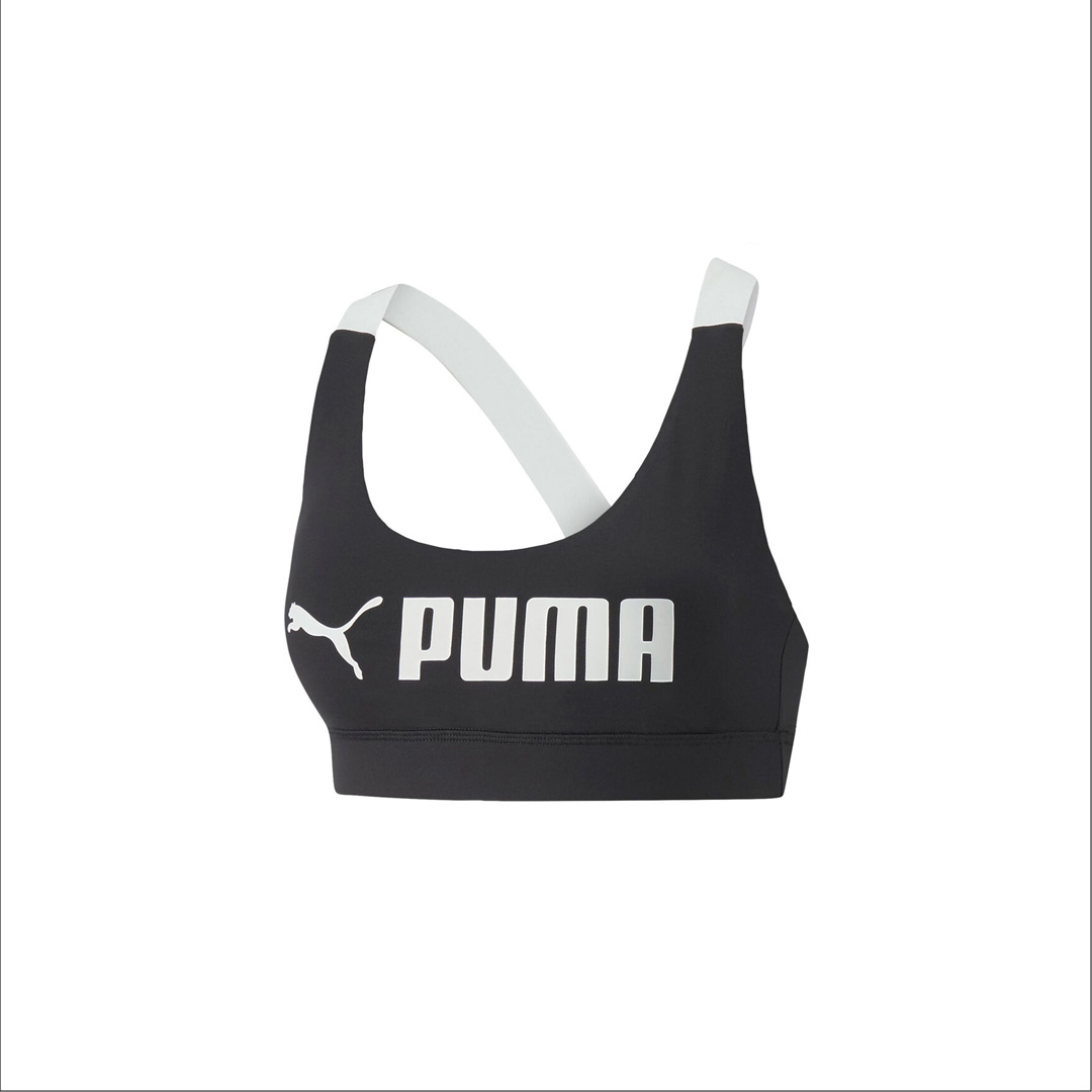 REBEL SPORT - PUMA WOMENS FIT MID IMPACT TRAINING SPORTS BRA
