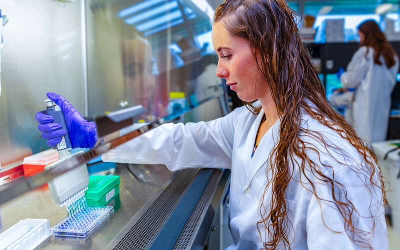 Researcher in the Lock Lab