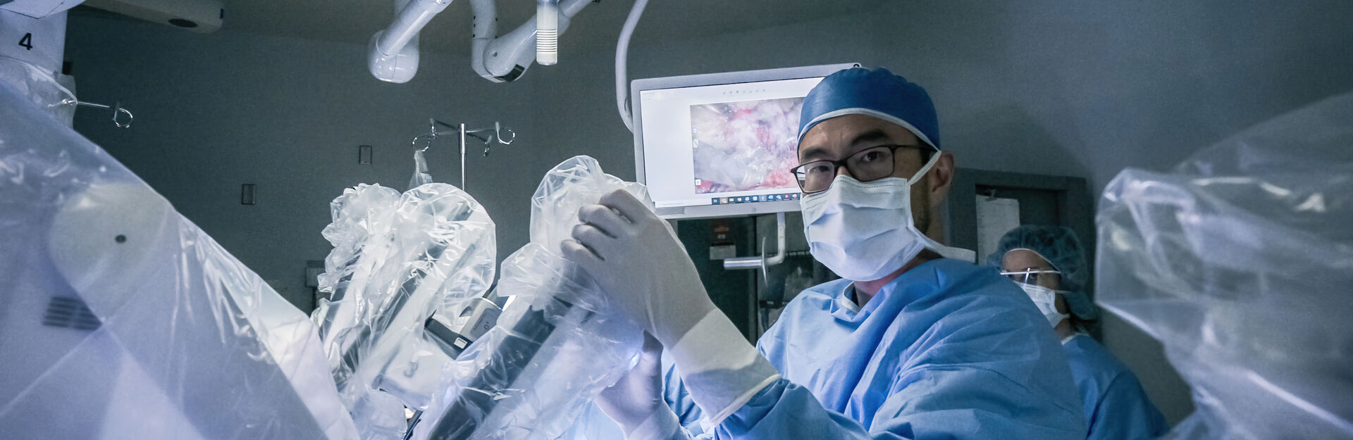 Dr. Roger Li in the operating room