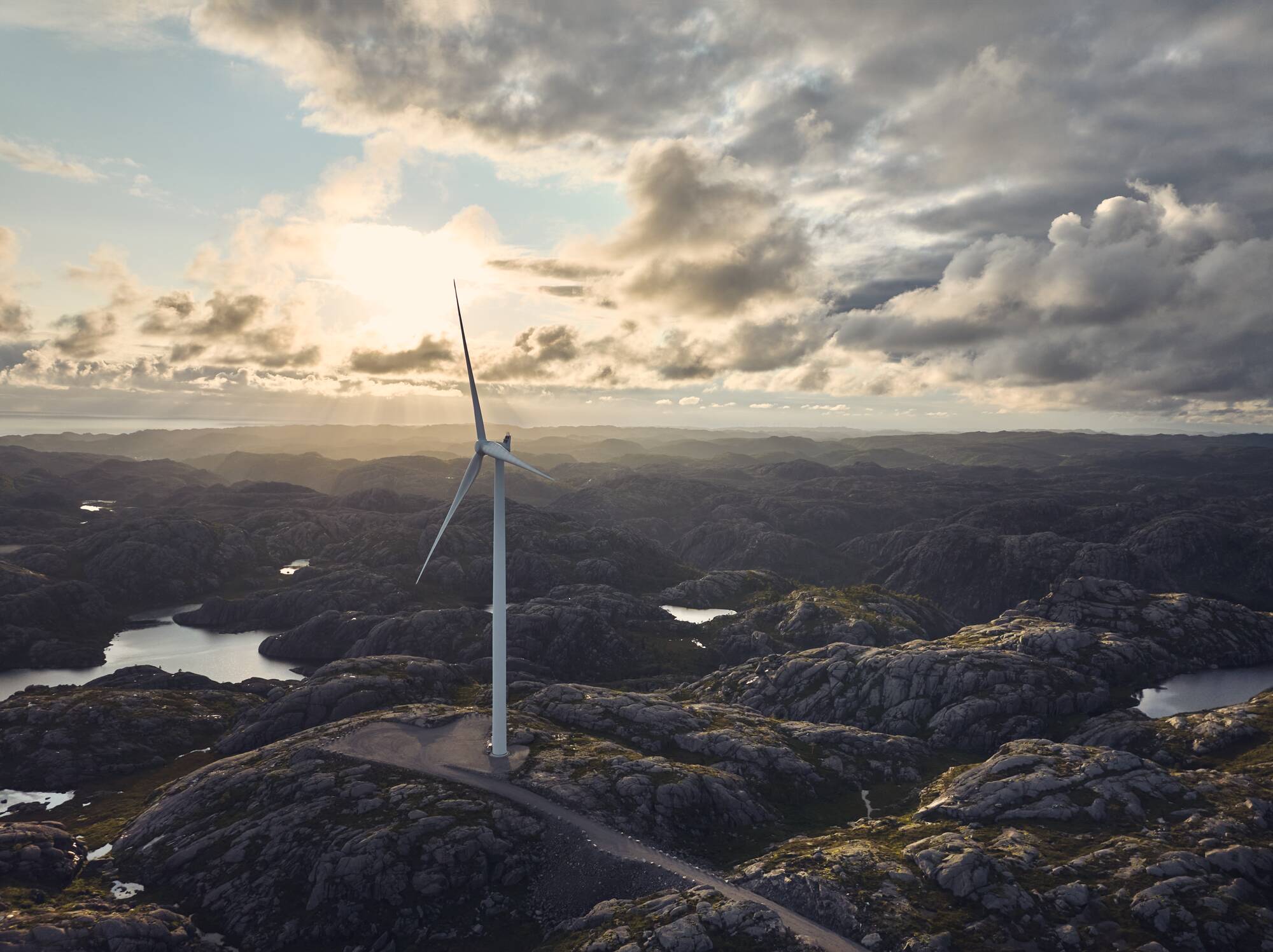 Windkraftanlage in Norwegen