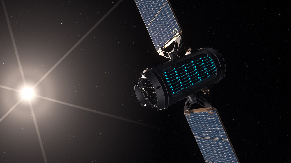 Satellite in the sky