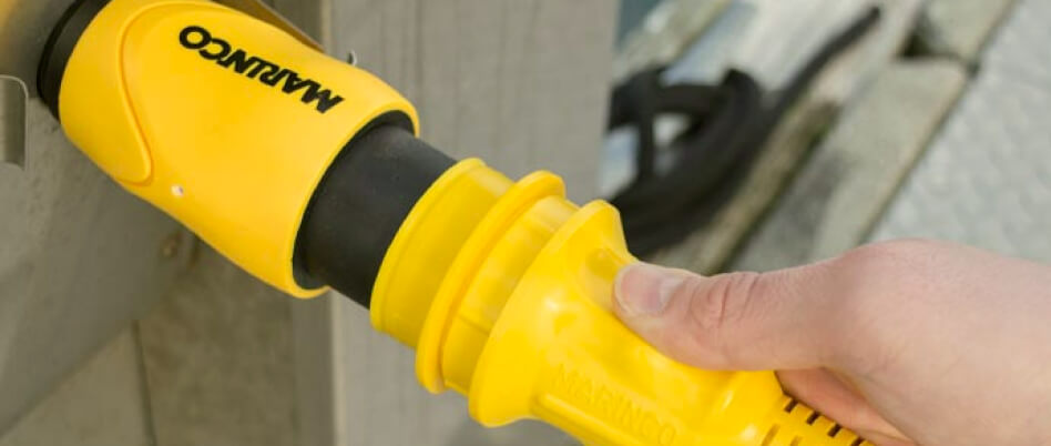a Marinco Marine grade plug