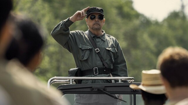 The Long Walk Still with Mark Hammill in military gear