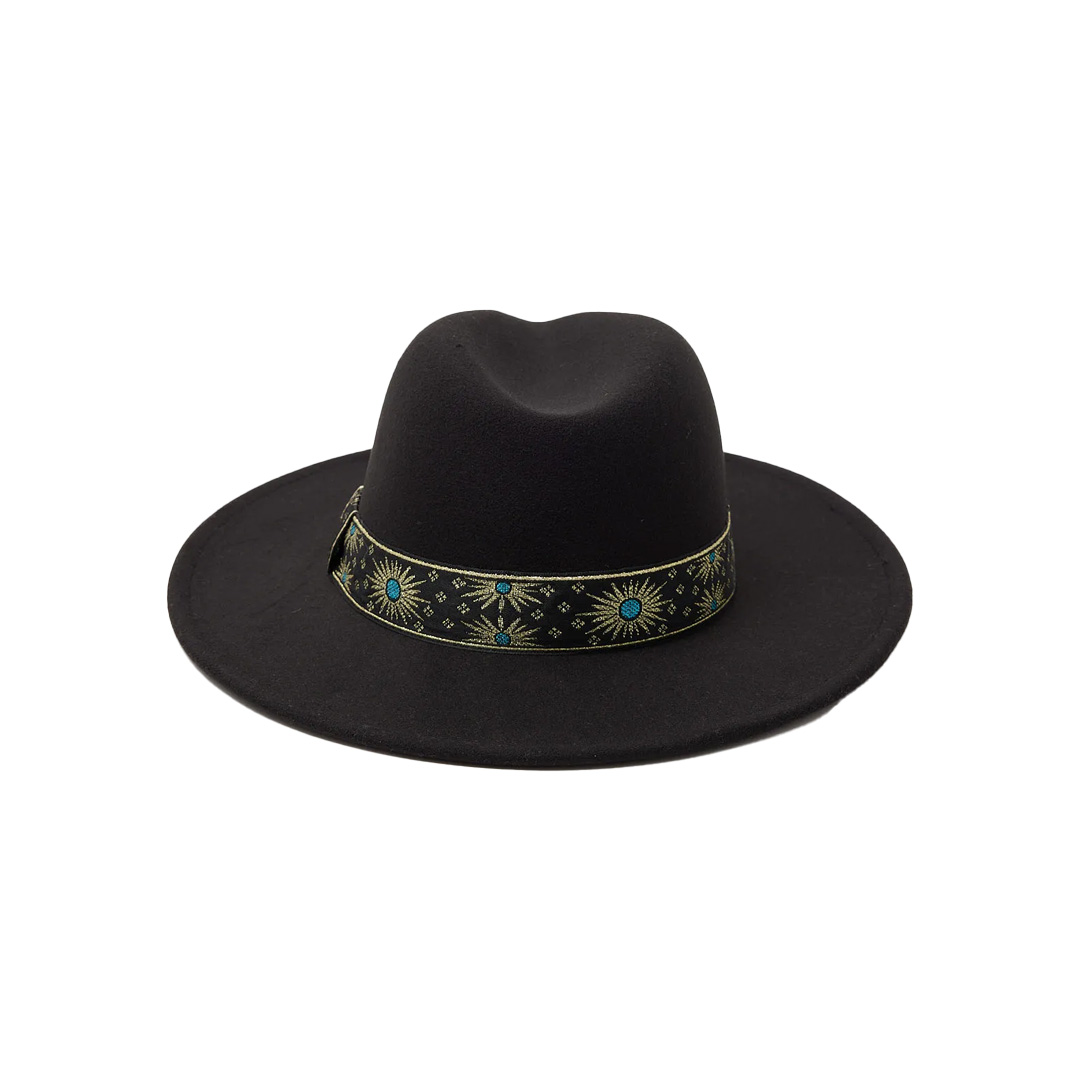 UNIVERSAL STORE - TOKEN LAKESIDE FEDORA HAT BLACK